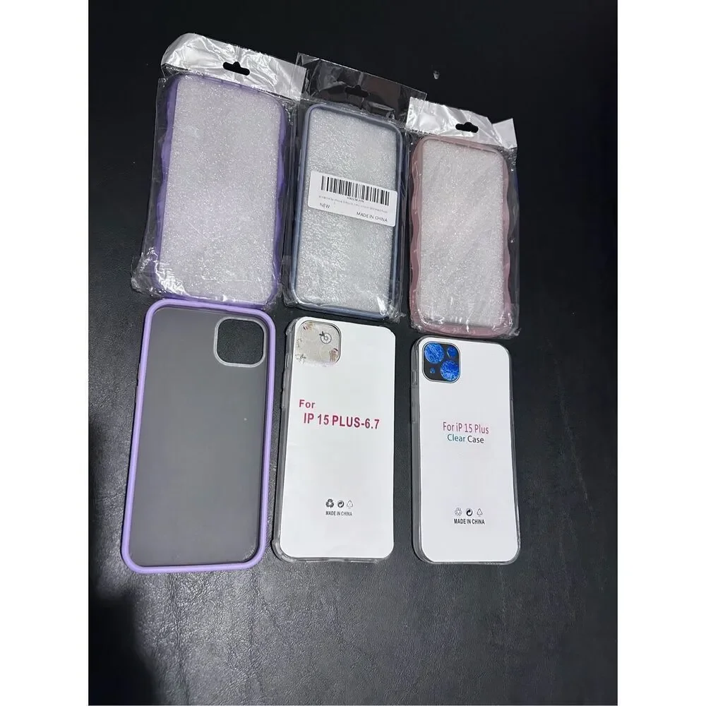 IPhone 15 Plus Cell Phone Cases Lot of 6 Cases Only All New